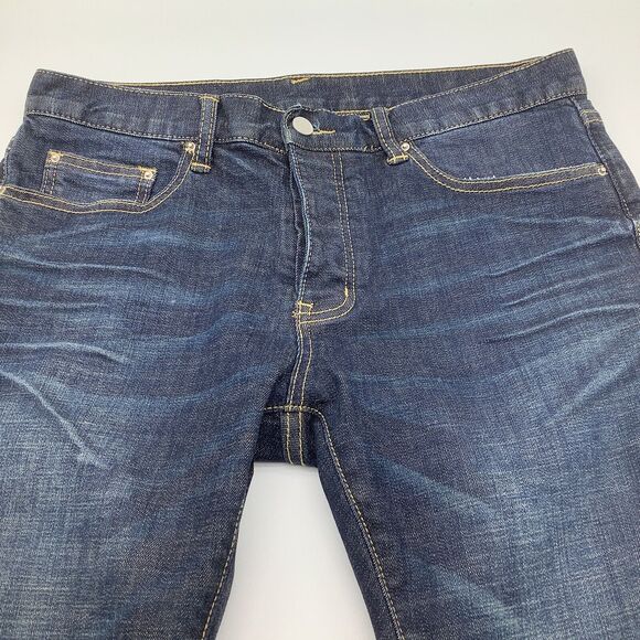 mnml Mens Button Fly Jeans Blue Size 32 x 33 - Picture 5 of 7